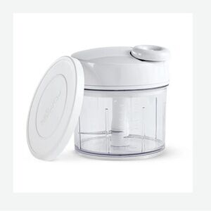 Pampered Chef Manual Pump Food Chopper Processor Stainless Steel Blades New!
